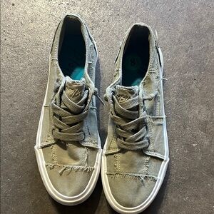 Blowfish Distressed Khaki Sneakers